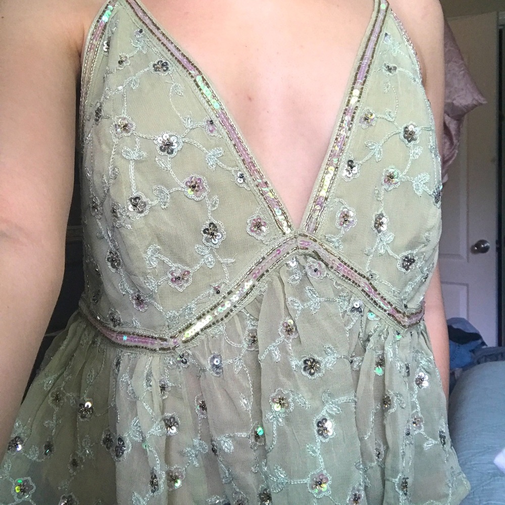 Free People Sequin Tank